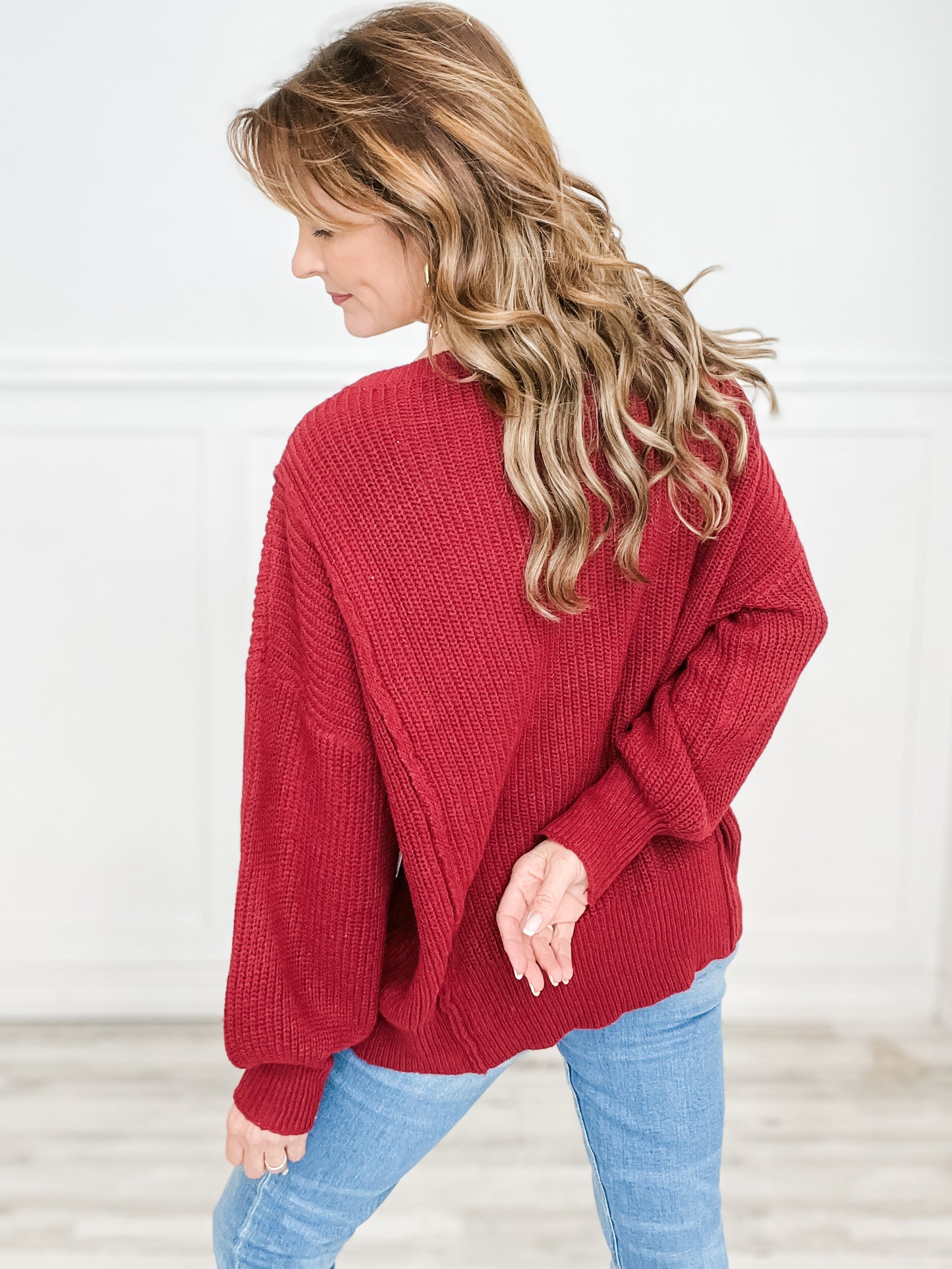 Long Sleeve Knit Sweater Top