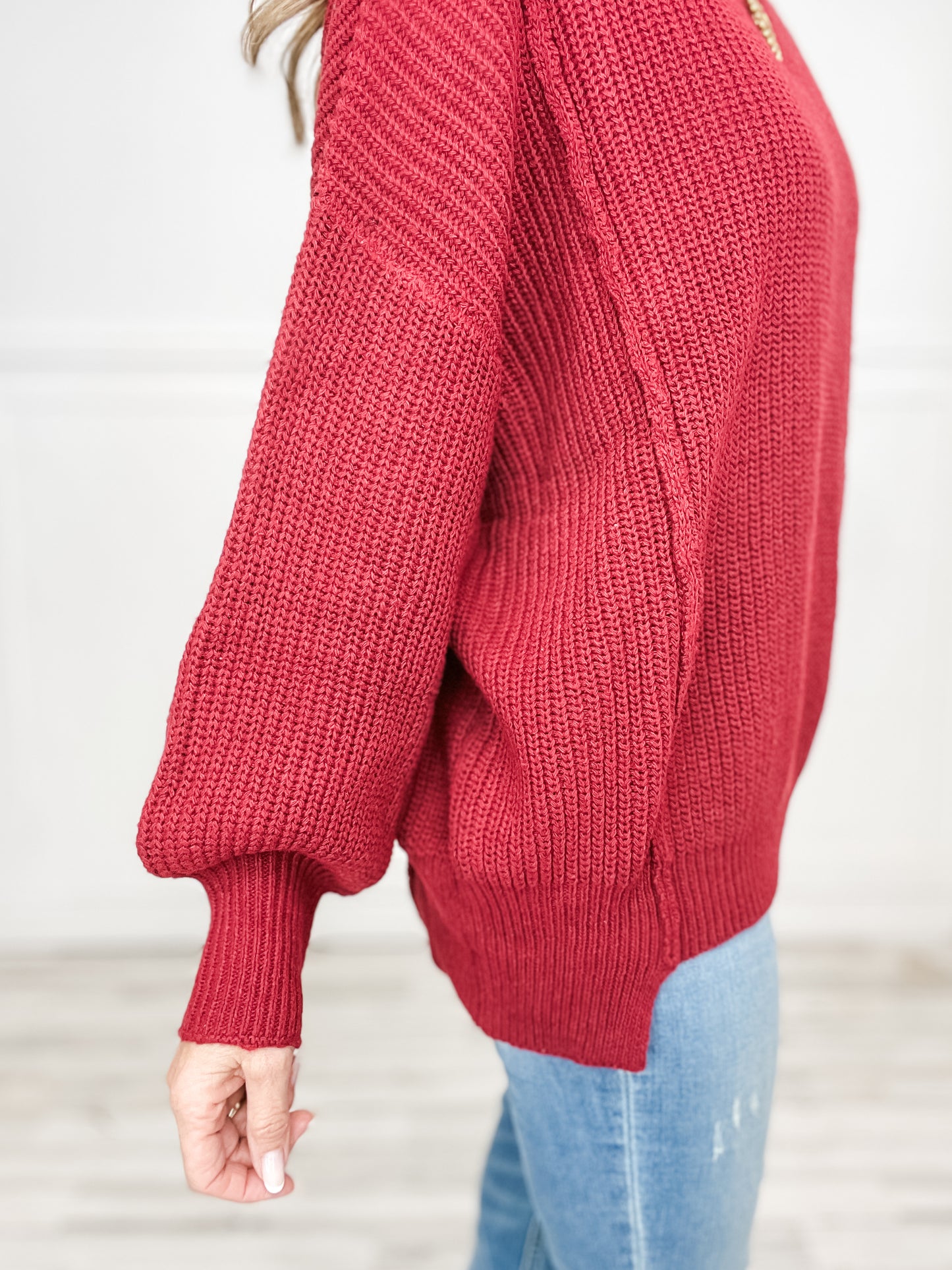 Long Sleeve Knit Sweater Top