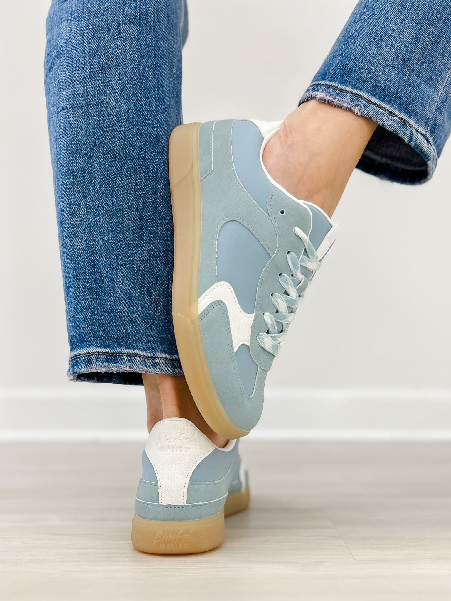 Blowfish Tastic Lace Up Sneaker in Sky Blue