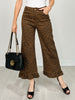 Brown Leopard High-Rise Wide Leg Pants