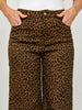 Brown Leopard High-Rise Wide Leg Pants