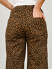 Brown Leopard High-Rise Wide Leg Pants