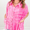 WASHED TUCKED DETAIL BUTTON FRONT SLEEVELESS TOP