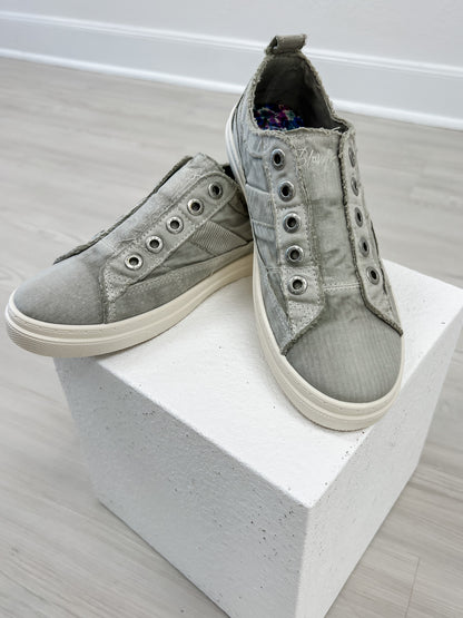 Blowfish Malibu Hangout Slip On Tennis Shoes in Washed Grey
