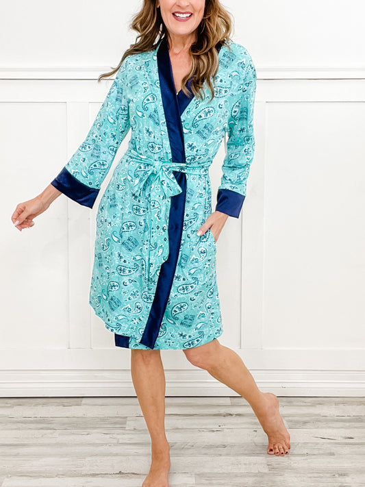 Well Behaved Women Paisley Loungewear Robe