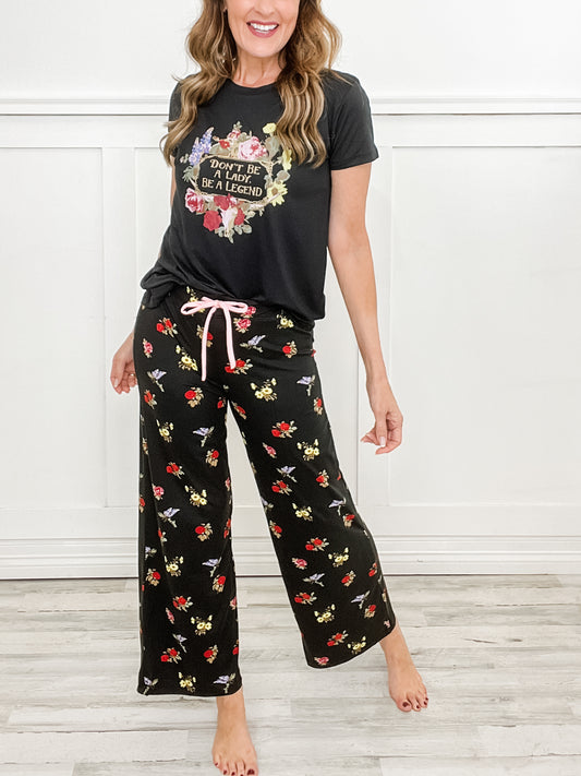 Don't Be A Lady, Be A Legend 3-Piece Loungewear Set