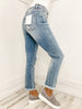 The Hadley Vervet Mid Rise Crop Slim Straight Jean