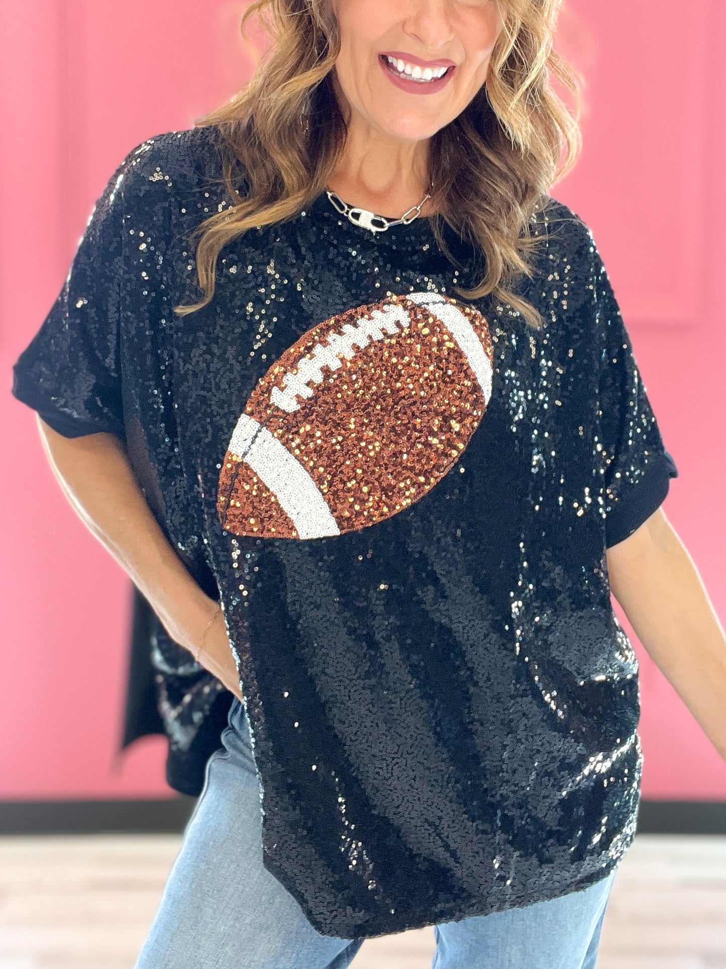 Game Day Sequined Top