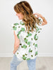 Floral Print Ruffled Sleeve Babydoll Top