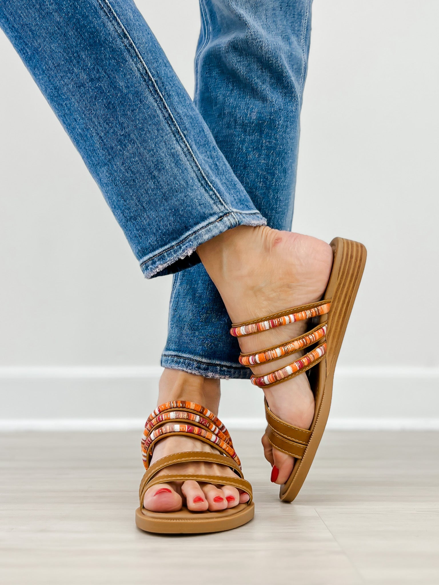 Blowfish August Sandals in Tan Multi