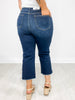 Judy Blue RENEGADE Hi-Rise Cropped Wide Leg No-Distressing Jeans