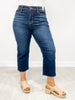 Judy Blue RENEGADE Hi-Rise Cropped Wide Leg No-Distressing Jeans