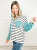 On The Go Stripe Sweatshirt