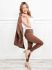 Magic High Waisted Double Knit Skinny Pants in DARK BROWN