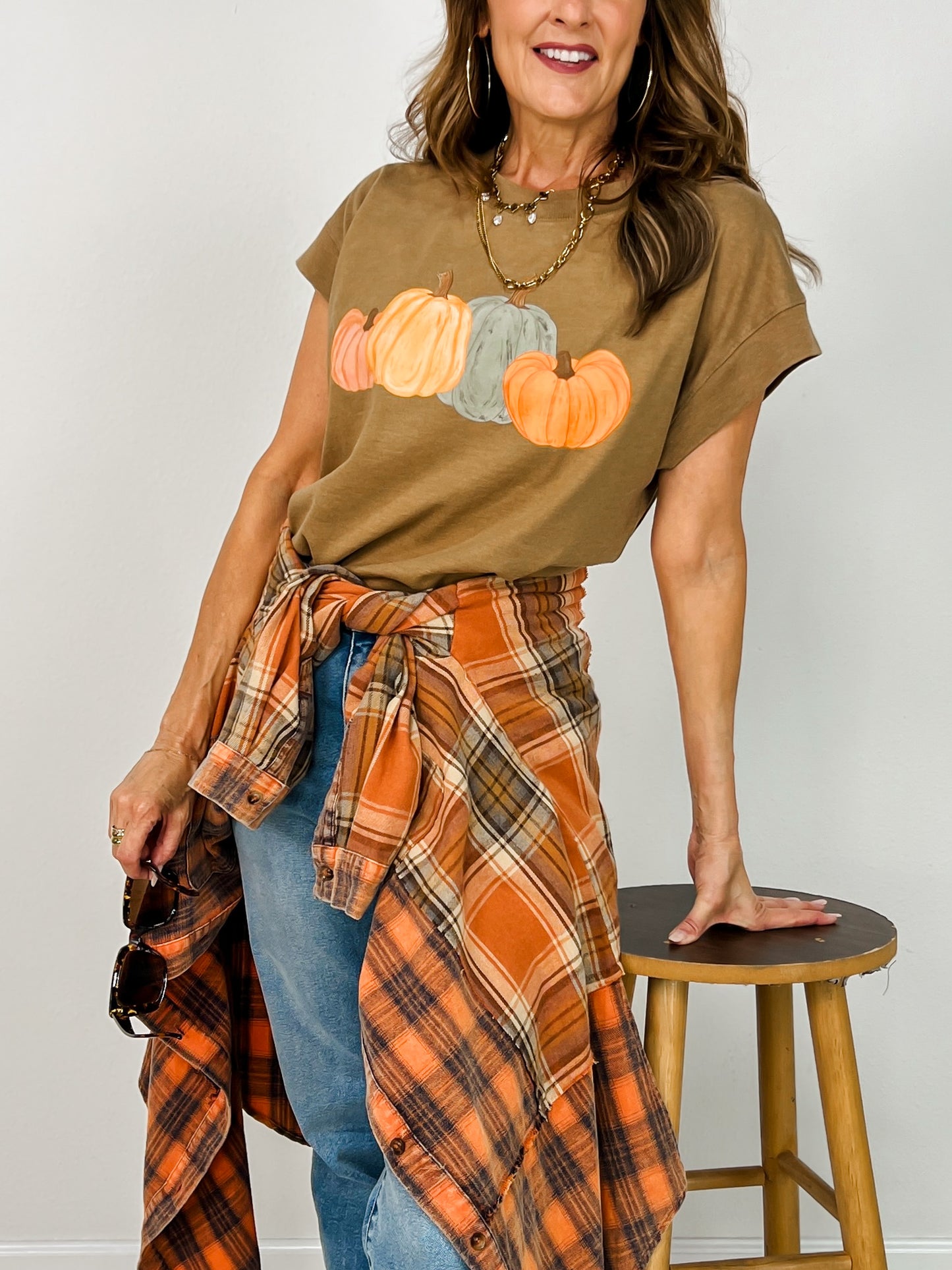 Hand Painted Pumpkins Graphic Tee