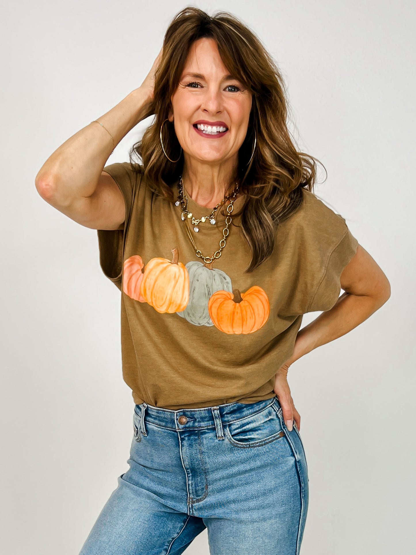 Hand Painted Pumpkins Graphic Tee