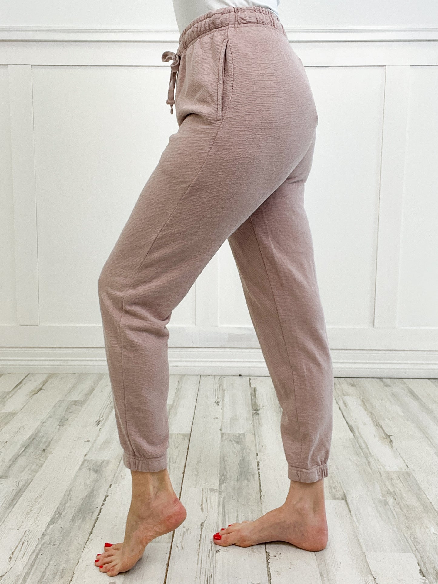 Mineral-Washed Jacquard Joggers