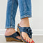 Good Choice Willa Floral Wedge Sandals in Blue