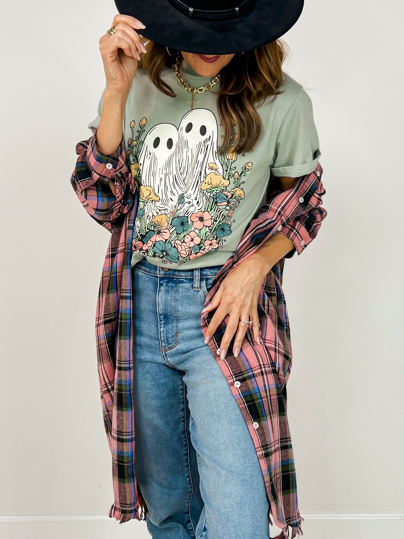 Blooming Ghosts Graphic Tee