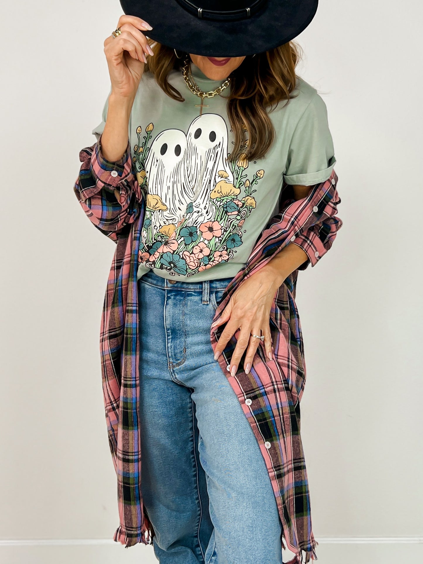 Blooming Ghosts Graphic Tee