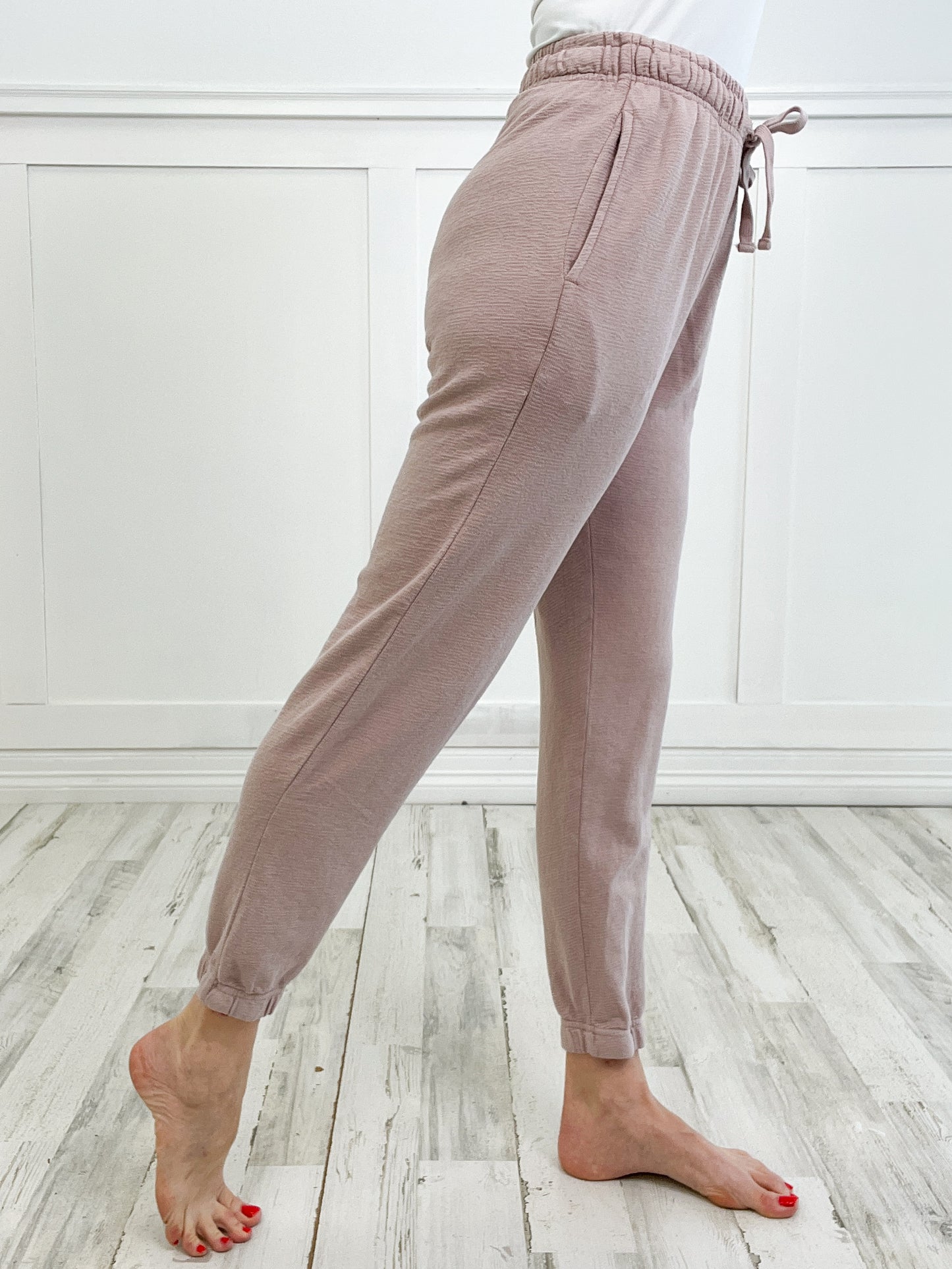 Mineral-Washed Jacquard Joggers