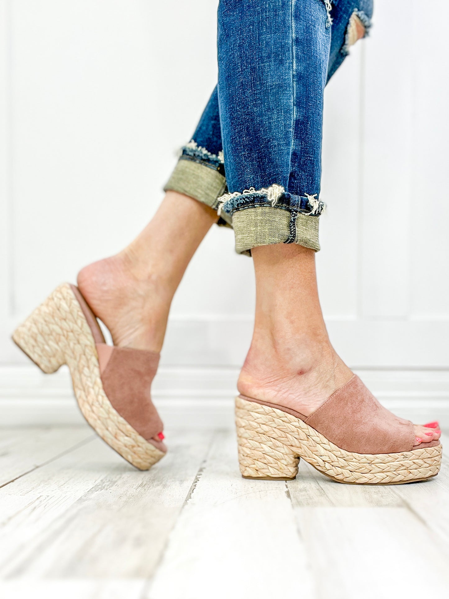 Corkys Solistice Wedge in Blush