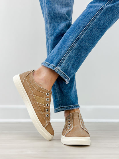 Blowfish Malibu Hangout Slip On Tennis Shoes in Desert Khaki