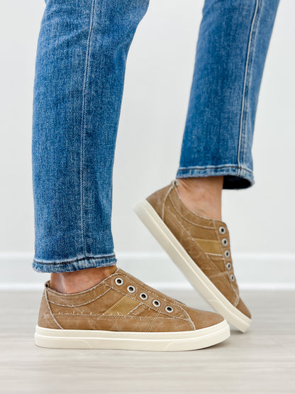 Blowfish Malibu Hangout Slip On Tennis Shoes in Desert Khaki