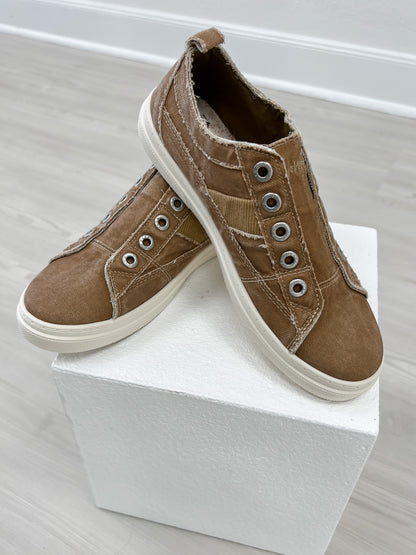 Blowfish Malibu Hangout Slip On Tennis Shoes in Desert Khaki