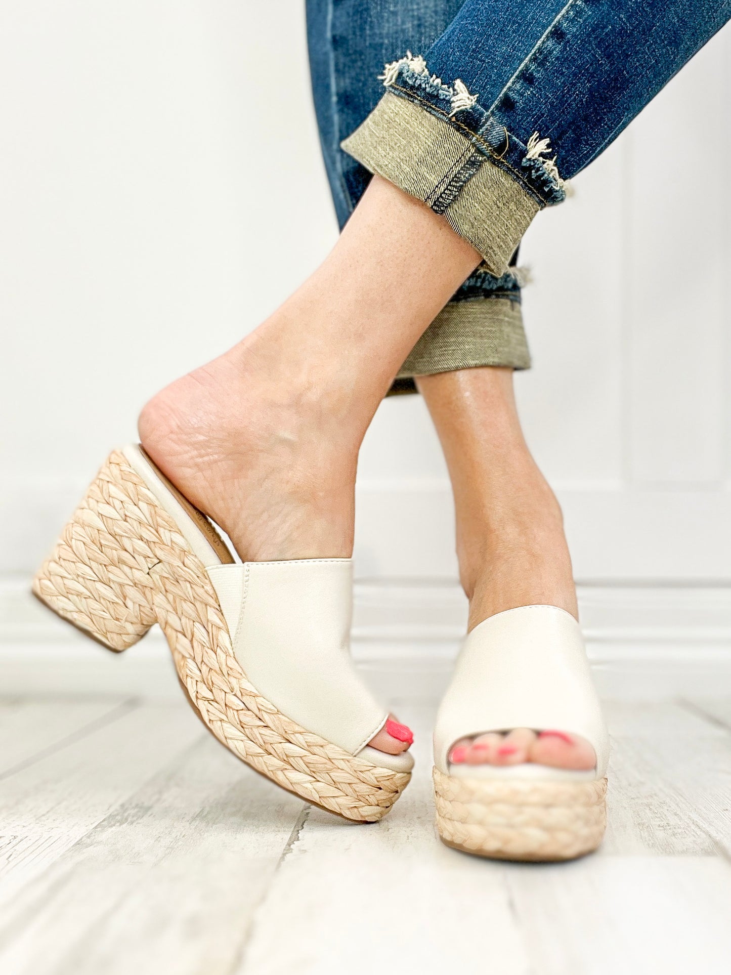 Corkys Solistice Wedge in Ivory