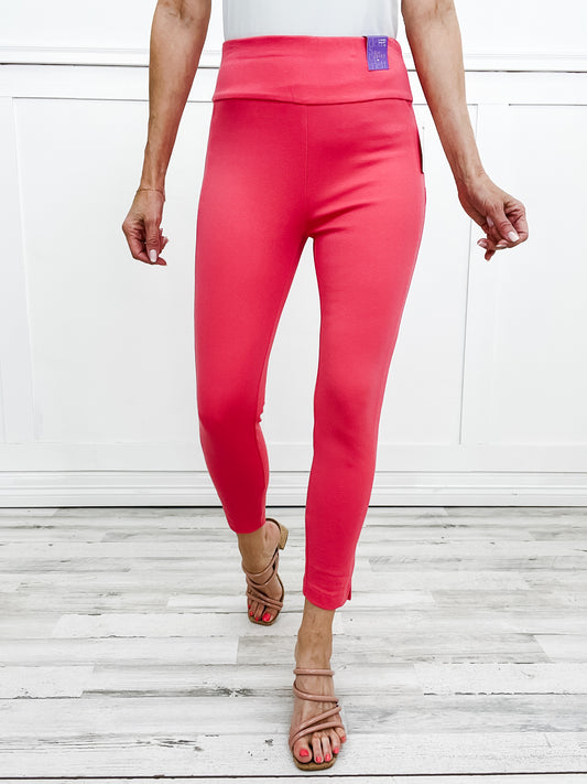 Magic High Waisted Double Knit Skinny Pants in SPRING STRAWBERRY