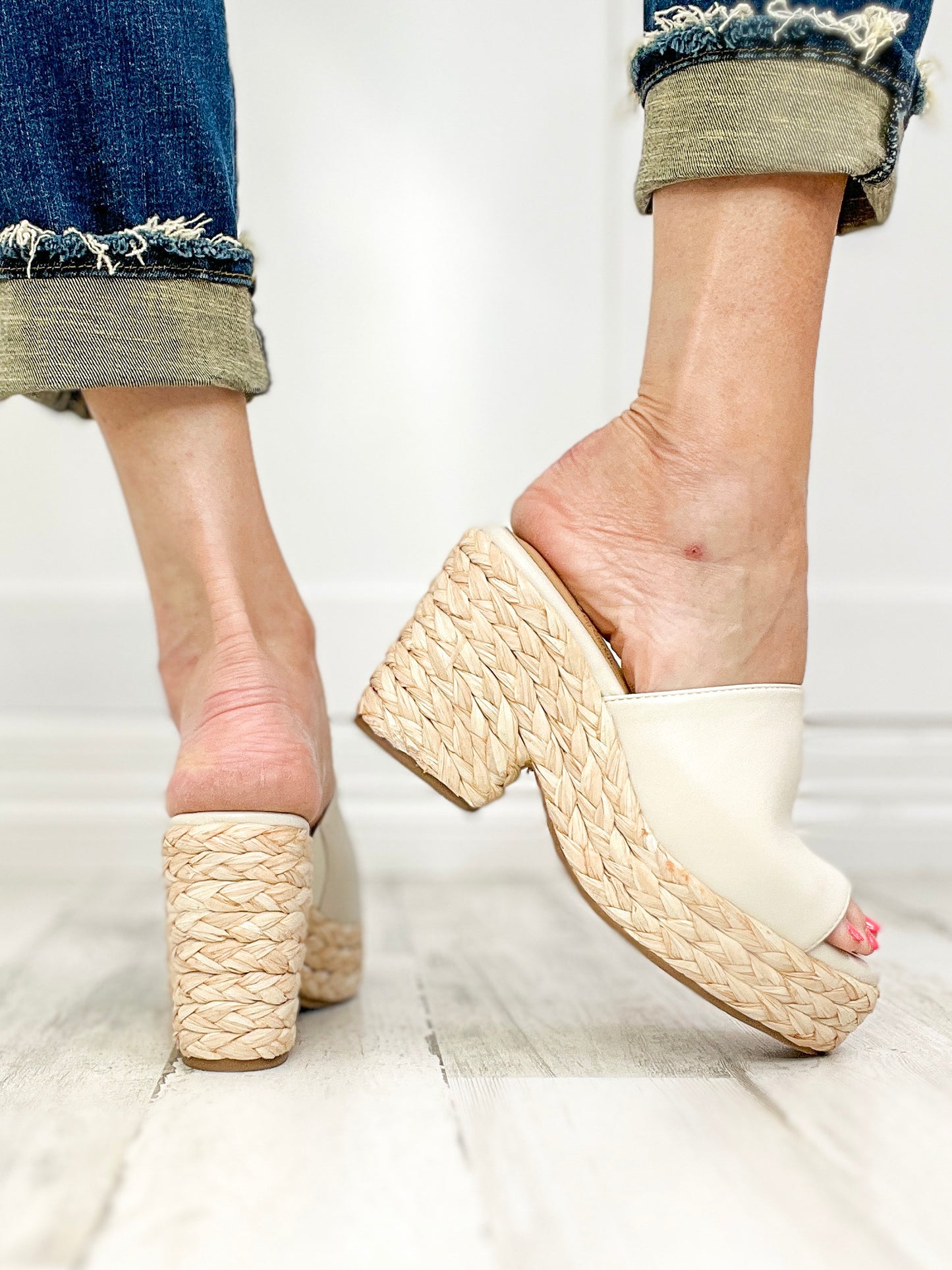 Corkys Solistice Wedge in Ivory