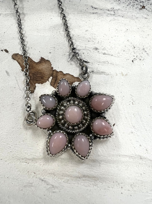 Hada Collection SS Pink Opal Necklace