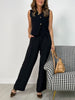 High Waisted Solid Knit Pants with Side Pockets