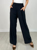 High Waisted Solid Knit Pants with Side Pockets