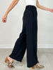 High Waisted Solid Knit Pants with Side Pockets