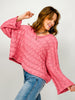 Chenille Round Neck Semi-Cropped Sweater