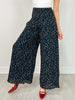 Smocked High Waist Spotted Knit Pants