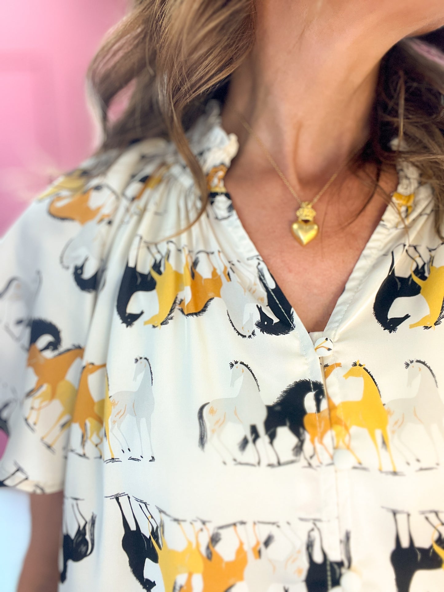 Wild Thing Button Down Blouse Top