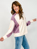 Color Block Long Sleeve Pullover Top