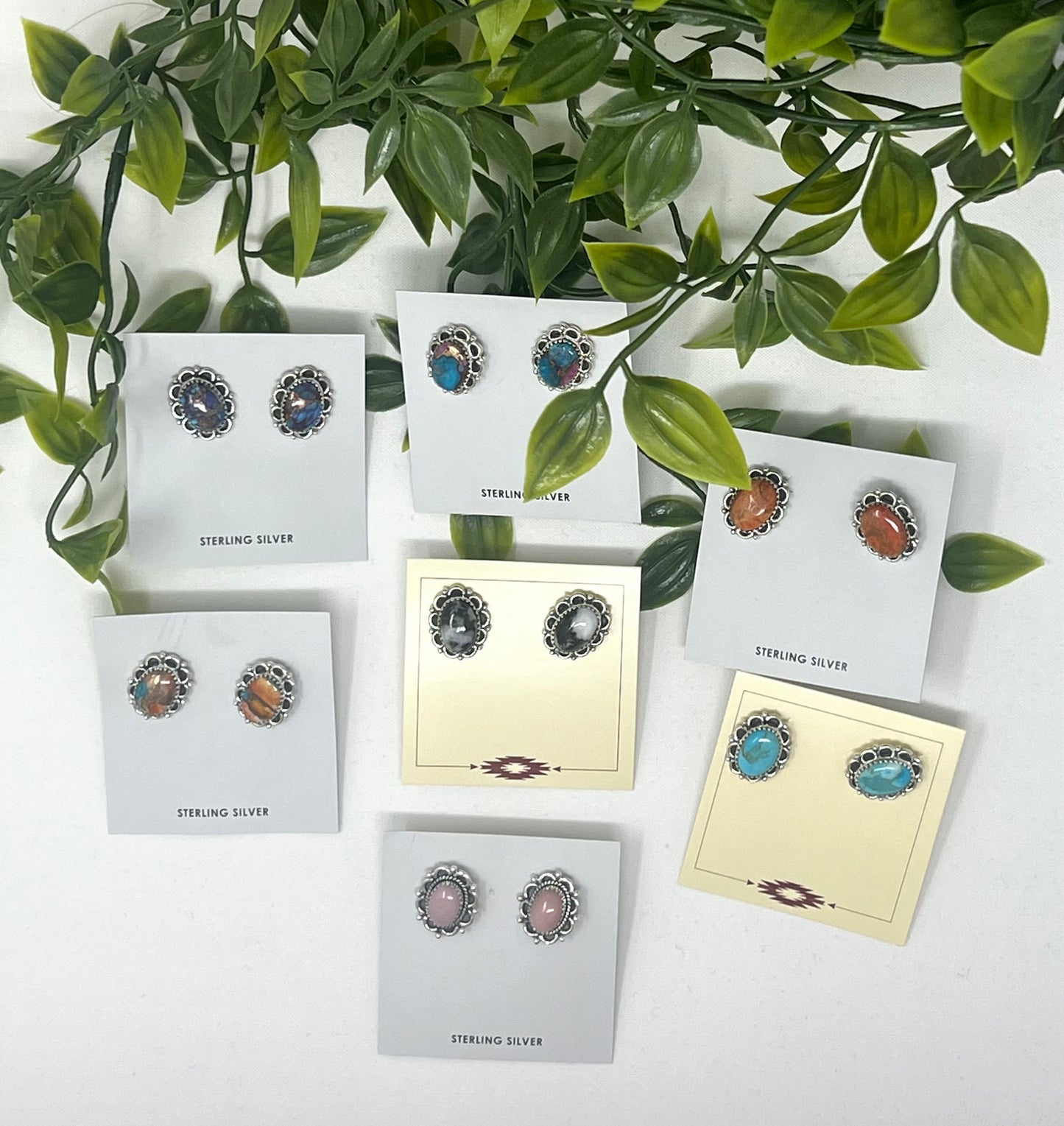 Hada Collection Oval Scallop Earrings