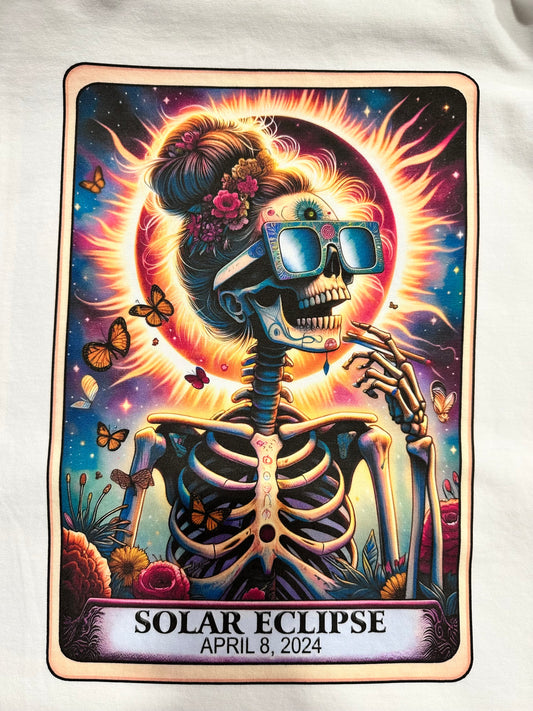 Solar Eclipse Skeleton Graphic Tee