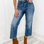 Judy Blue MAEVE High Waist Vintage Wash Cropped Wide Leg Denim Jean