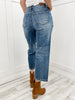 Judy Blue MAEVE High Waist Vintage Wash Cropped Wide Leg Denim Jean