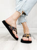 Yellowbox Frisia Flip Flop Shoes in Black Multi