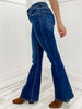 The Clara Vervet Mid Rise Flare Jeans