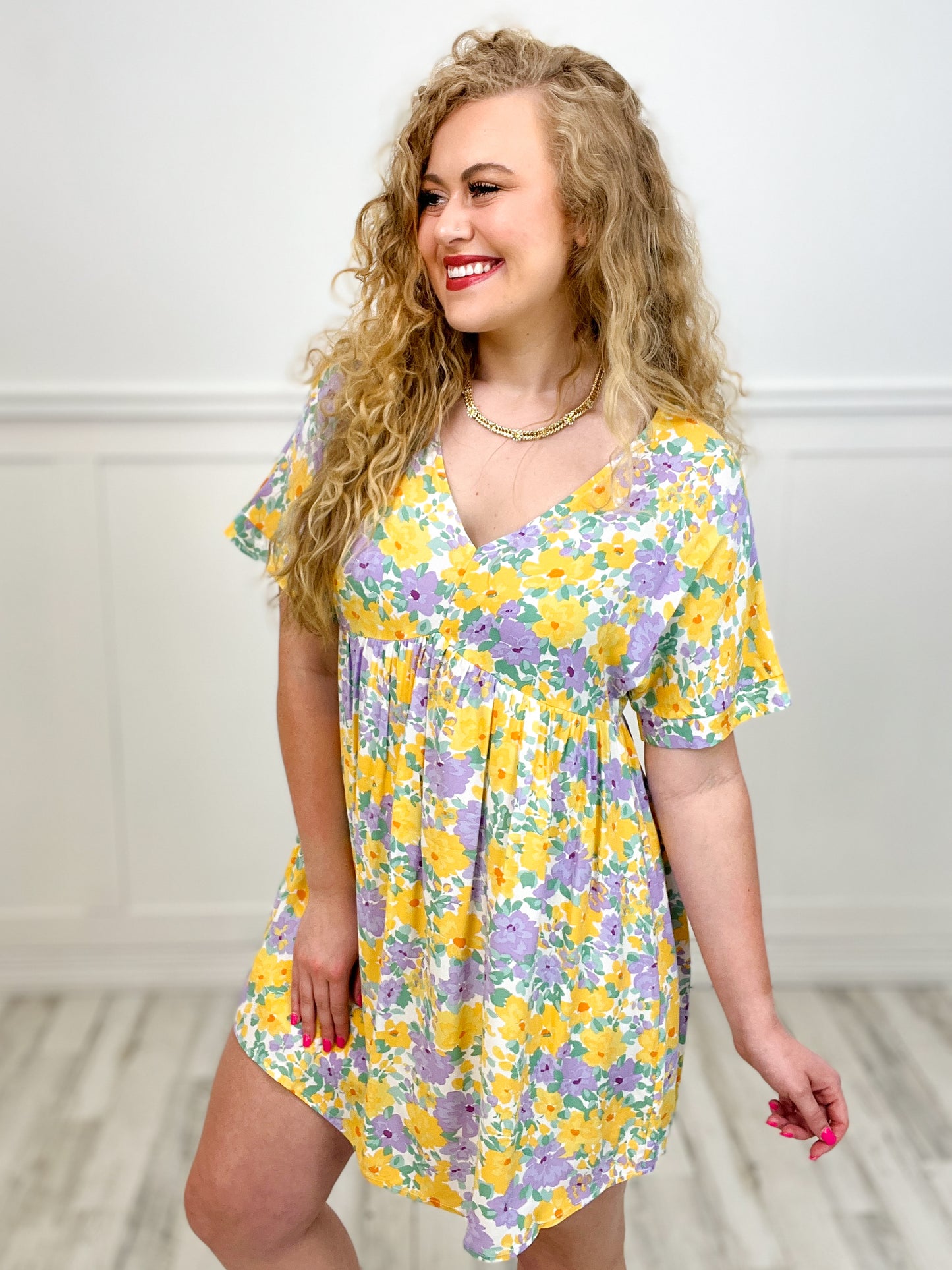 Be Back Later Floral Dress