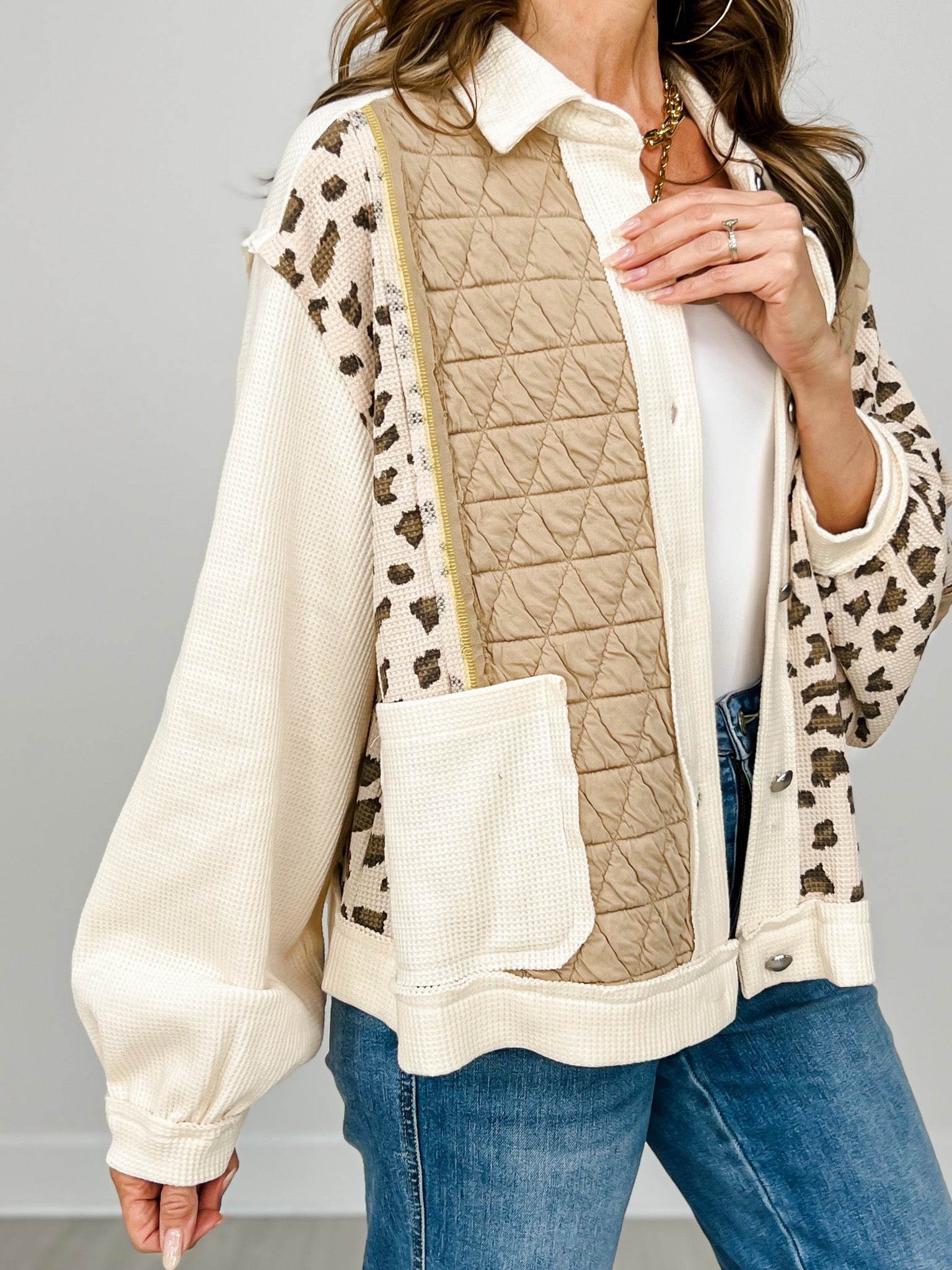 Long Sleeve Thermal Contrast Jacket