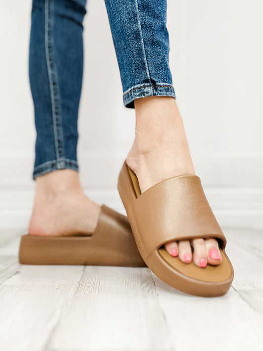 Yellowbox Torrey Platform Sandal in Copper Shimmer