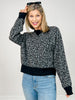 Long Sleeve Leopard Print Knit Sweater